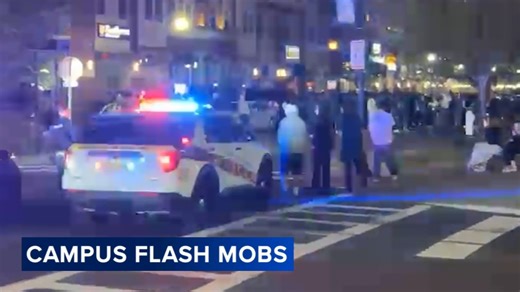 Hundreds of rowdy teens swarm campus of Rowan University in Glassboro, NJ