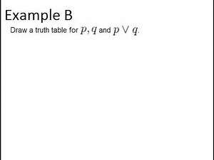 Truth Tables: Examples (Geometry Concepts)