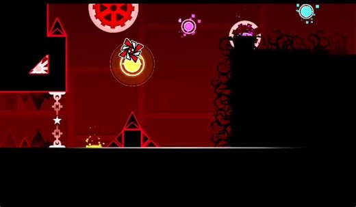 Silent Clubstep Music in Geometry Dash Gameplay