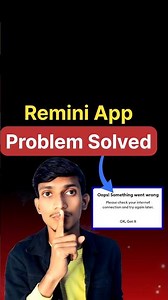 Remini Please Check Your Internet Connection | How To Fix Remini Oops Something Went Wrong Problem