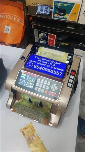 Mix Note Counting Machine Count/ Sort / Verify #ytshorts #cashcountingmachine #mixcountingmachine