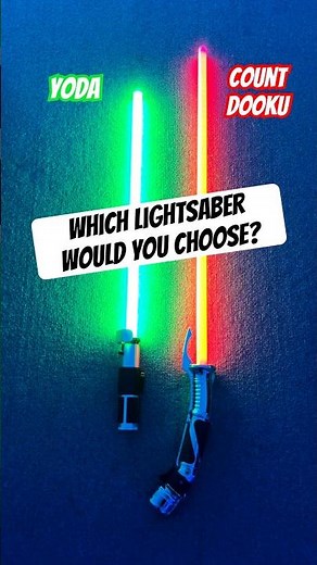 Yoda vs Count Dooku Lightsabers, Master vs Apprentice – Which Would You Choose? 🔥 #StarWars