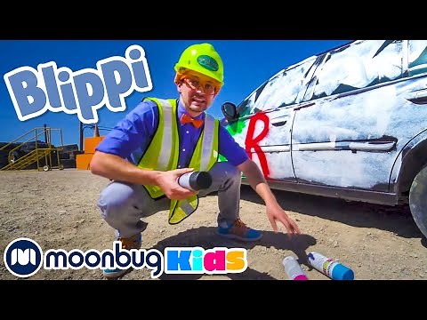 Blippi Visits Dig This Las Vegas and Learns Verbs | Playground for Children | Moonbug Kids