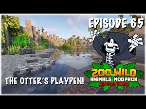 Building an EPIC Otter Exhibit - Minecraft SMP: Zoo and Wild Animal (ZAWA) Mod - S3E65