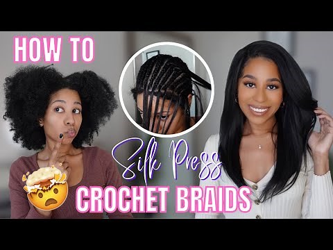 IT'S GIVING SILK PRESS😱 | FREETRESS YAKY BOUNCE | HOW TO INSTALL CROCHET BRAIDS | DETAILED TUTORIAL