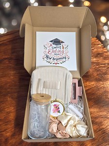 Graduation Gift Box for Her Personalized Graduation Gift Box Set Class of 2025 Congratulations Grad Gift for Women Senior Care Package - Etsy