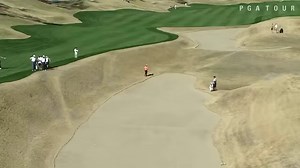 Tip O'Neill has bunker trouble at Stadium Course