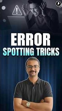 Best Error Spotting Trick! (Sequence for Subject-Verb, Tenses, Gerunds & Voice)