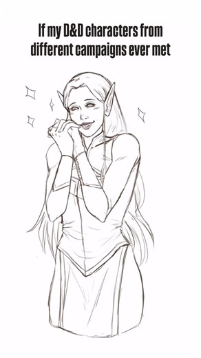 wils🕊️ on Instagram: "Love you Fenris but Kitanya would beat ur a$$ #dungeonsanddragonscharacter #druid #eladrin #tabaxi #dunegonsanddragonsart"