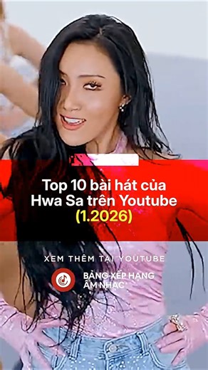 HWASA | Top bài hát nhiều lượt xem nhất trên Youtube (1.2026) #hwasa #kpop #top10