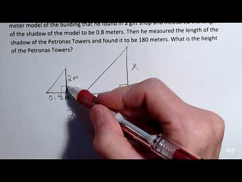 Finding a Height Using Similar Triangles