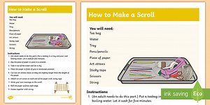 KS1 Make Your Own Scroll Craft Instructions