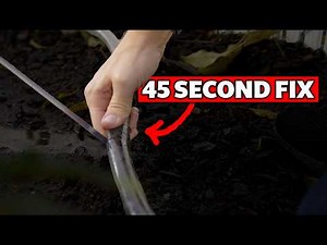 How to Quickly Repair Damaged Poly Tubing | Drip Line Repair Tape