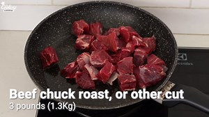 Roasted Beef Chunks Recipe | How to Make Roasted Beef Cubes