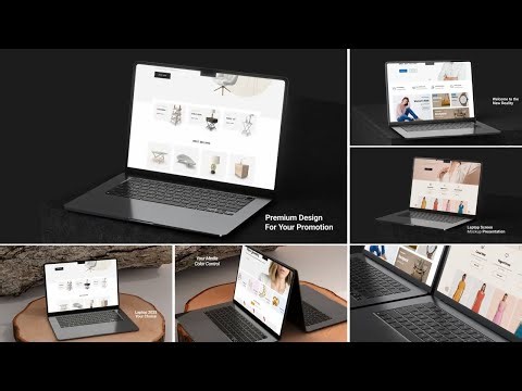 Laptop Screen Mockup Presentation - After Effects Template