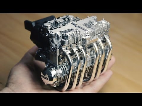Kawasaki Z1300 Straight-Six Engine Build (Tamiya 1/6)