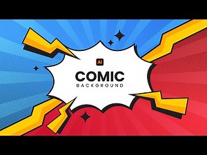 Simple Comic Cartoon Style Background Tutorial, Using Adobe Illustrator