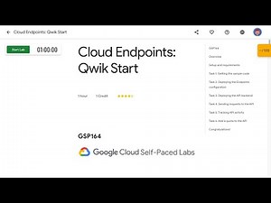 Cloud Endpoints Qwik Start GSP164