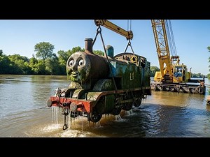 Miraculous Restoration: Abandoned in Depth of Lake for 13 Years – Thomas the Tank Engine Restored!