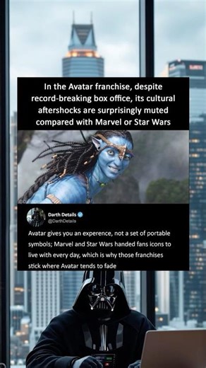 The Avatar franchise has had almost no cultural impact compared to Marvel, Star Wars