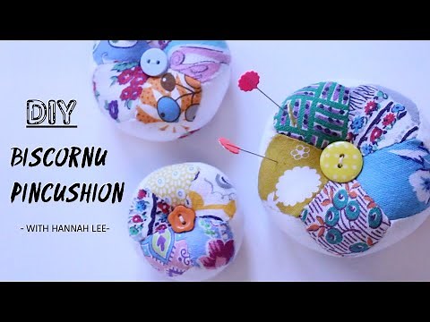 DIY Biscornu Pincushion /Free pattern/How to make a biscornu pincushion/Beginner's friendly