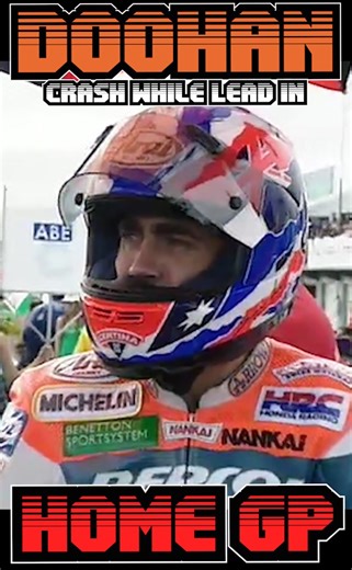 Doohan Crash While Leading in Home GP 💥🔥⚡️ #motorcycle #motorsport #twostroke #2stroke #racing #GP #battle #crash #leading #mickdoohan #doohan | Side Overtake