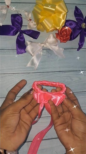 rubberband making with satin ribbon #tejuideolagycreative