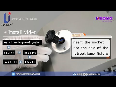 Step-by-Step Guide: Installing Zhaga Book 18 Sockets on LED Street Lights (Model JL-700) #zhaga