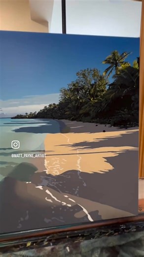 Here’s a little bit of magic showing how this new painting of Akaiami came together. Wish all my paintings came together like this. | Matt Payne Artist
