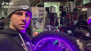 How to make led light wheels (PART 1) 😎 #ledlight #motocross