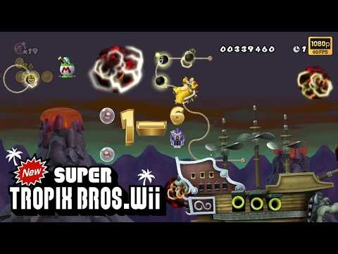 New Super Tropix Bros. Wii #3 Walkthrough 100% (No Damage)
