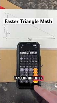 Find the Angle AND Hypotenuse in Seconds (Jobsite Trick)