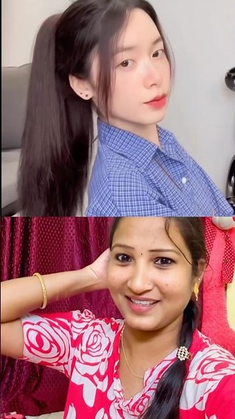 Chinease Hairstyle 🔥Super Trick 🤷🏻‍♀️ #salemponnusaranya #shortsviral #viralshort #subscribe