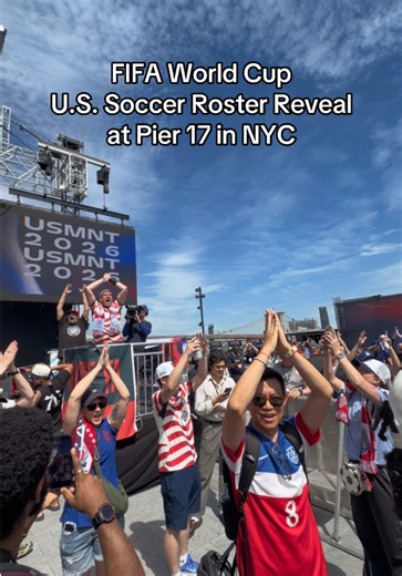 FIFA World Cup U.S. Soccer Roster Reveal at Pier 17 in NYC ⚽️ #usasoccer #fifaworldcup #fifa #worldcup #nyc @FIFA World Cup @FIFA World Cup 26™ NYNJ @U.S. Soccer