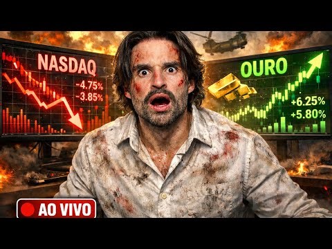 Day Trade AO VIVO R$2.5M Em Mesa Priprietária! A CRISE COMEÇOU! (NQ E XAUUSD)