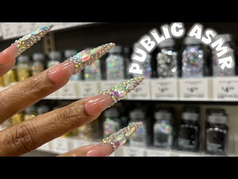 ASMR IN MICHAEL'S & 5 Below | Face brushing,Zoomed In Camera Scratching,Tapping& More | Soft Spoken