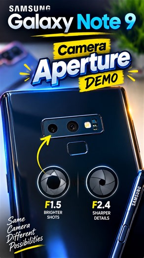 Camera Aperture demo on Note 9 Samsung Galaxy #shorts #youtubeshorts #samsung