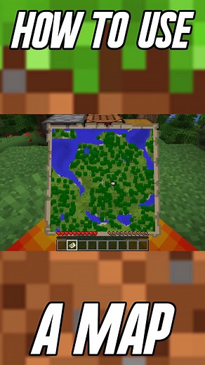 How To Use A Map In Minecraft #minecraft #minecrafttutorial #minecraftguide #minecraftfun #minecraftmap #gaming #minecraftmaps #minecraftguides