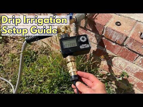 How to Set Up a Drip Irrigation System with Timer - save water and money!