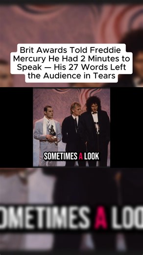 Freddie Mercury's Iconic 27 Words at the Brit Awards