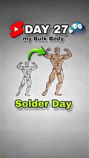 60 Days Bulking Challenge 💪 | Day 27 | Muscle Gain Journey #shorts #shoulder#workout #bulking#muscle