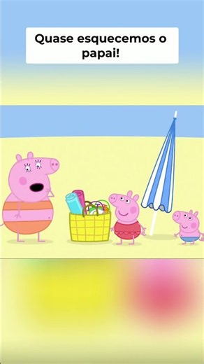 Fun Peppa Pig moment at the beach 🏖️ #peppapig #cartoon