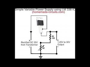 How to Make a Simple Variable Power Supply using IC LM338