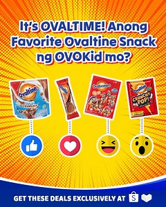 It’s Ovaltime! ⏰ Anong Favorite Ovaltine Snack ng OVOKid mo? Make them feel special with these Ovaltine products! Bili na! #Ovaltine #itsOvaltime #ColdCrunchy #OvaltineCookies #CrunchyPop #Ovalteenies | Ovaltine PH
