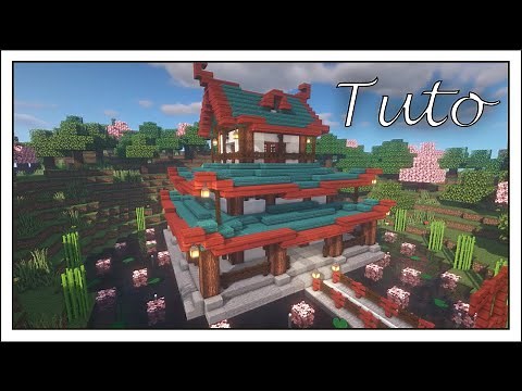 Minecraft | Comment Construire une Grande Maison Japonaise [Facile] [Tutoriel Cinématique]