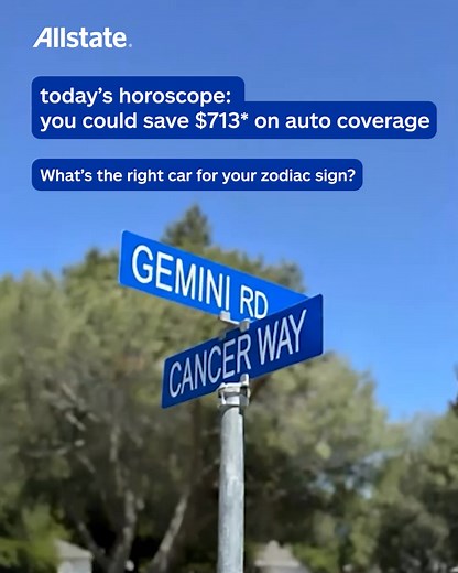 Let the auto insurance savings start today. Switch to Allstate and you could save $713.* | Allstate