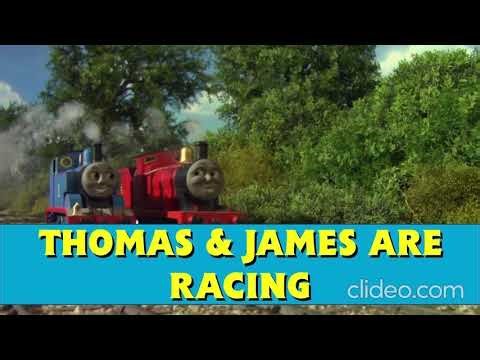 Thomas and James are racing Japanese season 1 lyrics sing along sudrian afro TTTE 1984