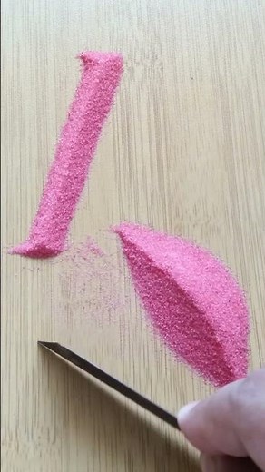 Sand Art Letter A | Sand Script | Sand Calligraphy | Name in Sand | Sand Writing #asmr #art