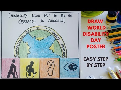 International day of persons with disabilities, disability day poster drawing, world disability day
