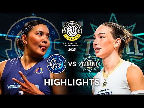 Orlando Valkyries VS Vegas Thrill | HIGHLIGHTS | PVF 2025